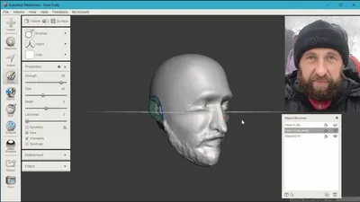 Faceworx + MeshMixer \u003d 3d модель по фото - YouTube