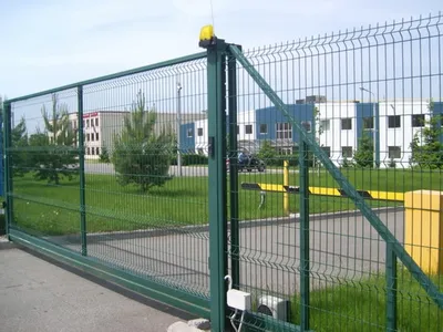 Откатные ворота. Заполнение 3Д сетка заказать в Москве от производителя ЦЕХ