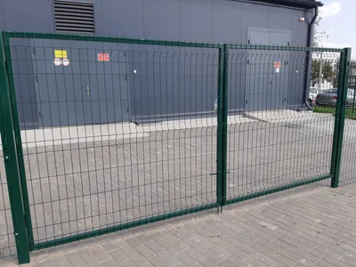 Распашные ворота из 3D панелей оцинкованные с полимерным покрытием 1×4,03  м., пр.5 мм. купить в Минске недорого