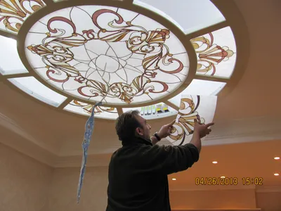 Витражные потолки 3 - Изготовление витражей тиффани в Бишкеке