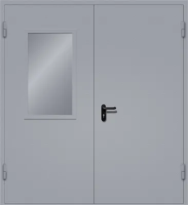 Двупольная входная дверь с боковым стеклом - Центр стальных специальных  конструкций