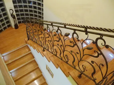 Кованые перила для лестниц - купить в Москве: цена