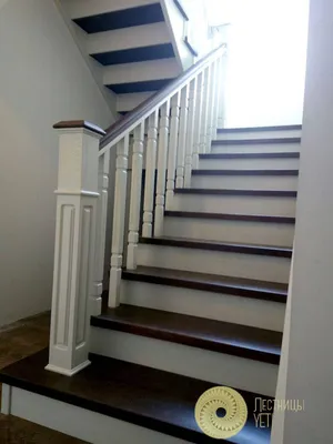 Лестница из ясеня в английском стиле | YETI Лестницы