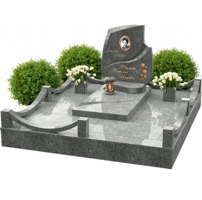 Заказать Готовый гранитный памятник на могилу №7 в СПБ недорого в  Мастерской Лонг-Гранит 23