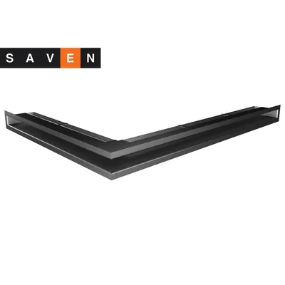 Вентиляционная решетка для камина угловая правая SAVEN Loft Angle  60х800х600 графитовая - купить в Украине в интернет-магазине SAVEN