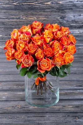 Желто-красная роза 50 см. 169 руб.