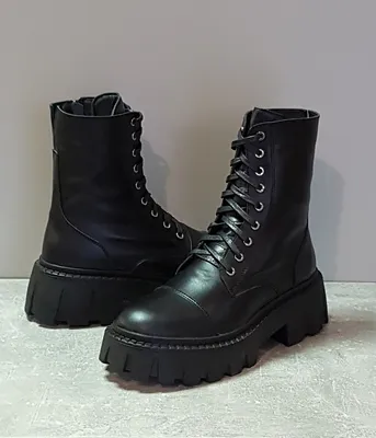 Женские зимние ботинки 2014-1324 черная кожа, цена 1360 грн - Prom.ua  (ID#1543504447)