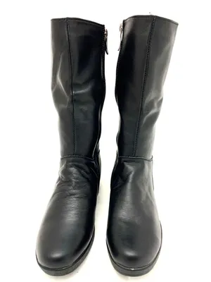 Стильные теплые зимние сапоги женские черные сапожки натуральная кожа мех,  цена 1600 грн - Prom.ua (ID#1311133635)