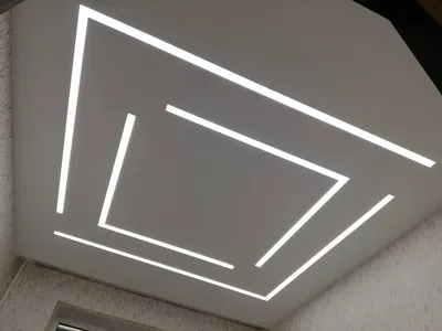 Световые линии на натяжном потолке | Румсилинг