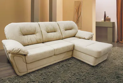 Мягкий диван Мадрид с оттоманкой / Мебельная фабрика «MebelLain», г.  Ульяновск