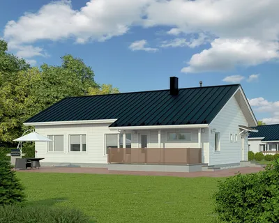Проект финского дома Hirsitalo Valkama 135, 120м2 ☆ на finskidomik.ru
