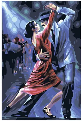 Картина по номерам на холсте Танец - 1 40 х 60 — купить в интернет-магазине  по низкой цене на Яндекс Маркете