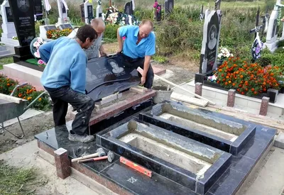 Реставрация памятников на кладбище в Минске, ремонт памятников
