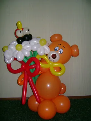 Фигура мишки из воздушных шариков (шаров) купить в Харькове | Воздушные  шарики в Харькове