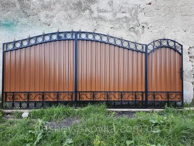 Кованые ворота из элементами ковки, цена 25800 грн — Prom.ua (ID#1118284569)