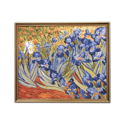 Гобелен картина интерьерная Магазин гобеленов \"Ирисы художник Ван Гог\"  59*70см - купить по низкой цене в интернет-магазине OZON