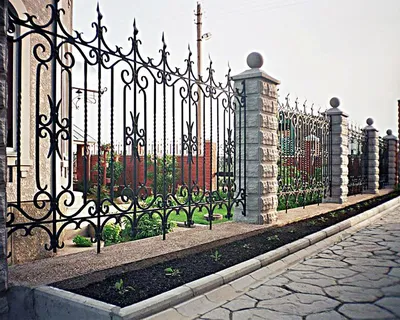 Кованый забор 1-портфолио-Челябинск