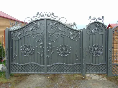 Купить Кованые ворота В-2 в Сумской области от компании \"ЭДЕМ\" - 670260468