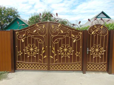 Купить Кованые ворота В-74 в Сумской области от компании \"ЭДЕМ\" - 998665251