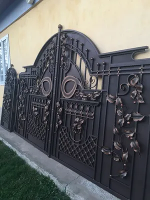 Ковані ворота | Front gate design, House gate design, Iron gate design