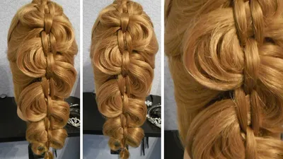 ▷ Коса \"Гирлянда\" - в основе 3 пряди - YouTube | Прически, Прически из  длинных волос, Идеи для волос