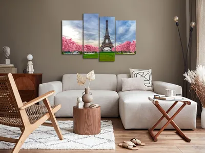 Модульная картина для интерьера / Картина на стену \"Париж\" MK40002 |  Бесплатная доставка из России | Дом и сад | АлиЭкспресс