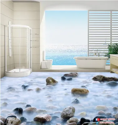 Наливные стены в ванной - 66 фото