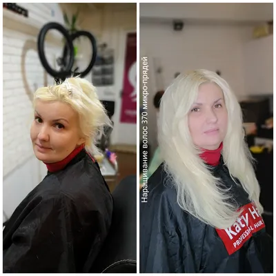 галерея работ до и после наращивания волос на стрижку