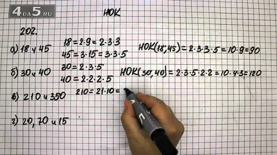 Упражнение 202. (207 Часть 1) Математика 6 класс – Виленкин Н.Я. - YouTube