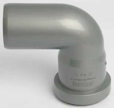 Отвод полипропиленовый 40 мм * 90 (87,5) градусов Flextron — купить в  интернет-магазине OZON с быстрой доставкой