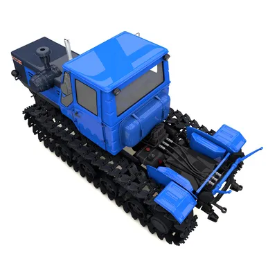 трактор гусеничный Т-150 3D Модель $24 - .c4d .obj .fbx .3ds - Free3D