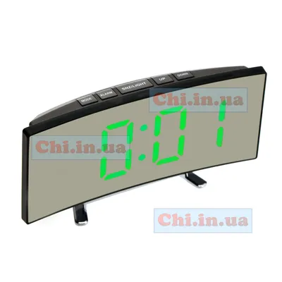 Купить DT-6507 led mirrir clock green led alarm Часы светодиодные  настольные DT-6507 зеленые цифры, черный корпус цена