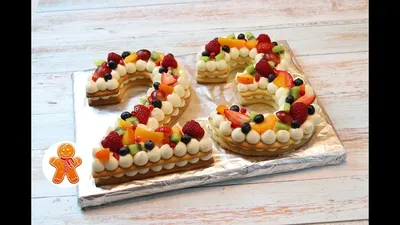Торт на 23 Февраля ✧ Торт Цифра Буква ✧ Cream Tart - YouTube