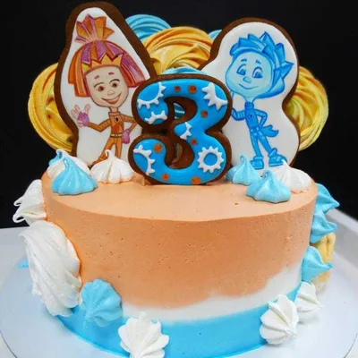 Торт Фиксики для девочки на заказ в СПб | Шоколадная крошка