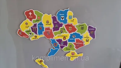 Магнитный пазл \"Карта Украины\