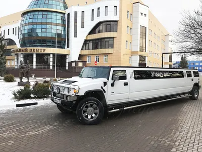 Лимузин HUMMER белый (на выписку из роддома) арендовать в Белгороде - ТК  \"le-Cortege\"