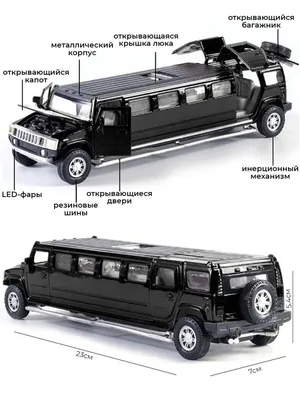 Машинка металлическая Hummer, лимузин игрушка со светом WiMi 31284077  купить за 1 834 ₽ в интернет-магазине Wildberries