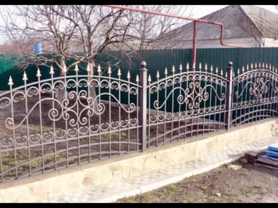 Кованый забор ЗС-35 - Художественная ковка в Краснодаре