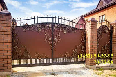 Кованые ворота в Тюмени, купить кованые ворота по ценам от производителя,  фото