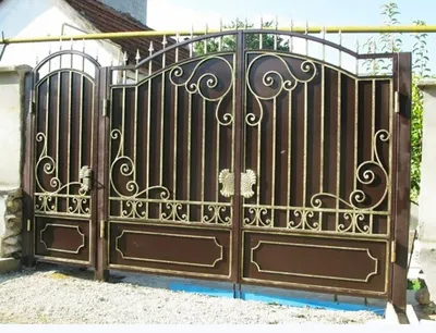 Кованые ворота V-18 - Художественная ковка в Краснодаре