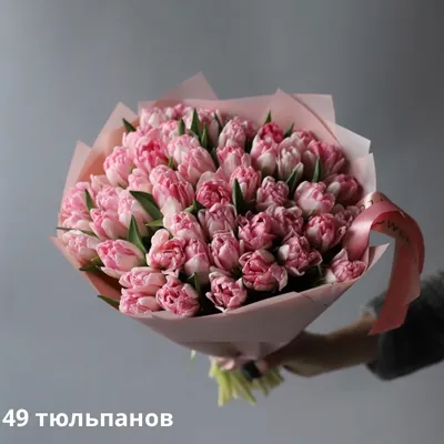 Букет из нежно-розовых тюльпанов - заказать доставку цветов в Москве от  Leto Flowers