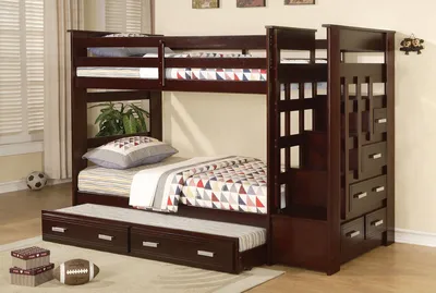Детские двухъярусные кровати - фото 100 кроватей с диваном, трансформер и тд