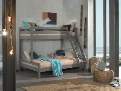 Двухъярусные кровати для гостиниц - Кровать в спальне - Двухъярусная кровать  для троих
