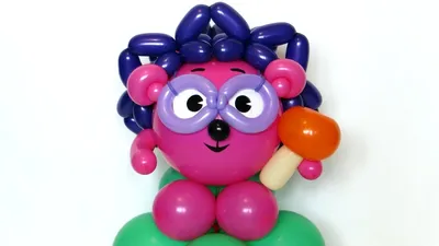 Ёжик смешарик из шаров 12\" / Hedgehog Chikoriki of balloons (subtitles) |  Party balloons, Balloons, Balloon art