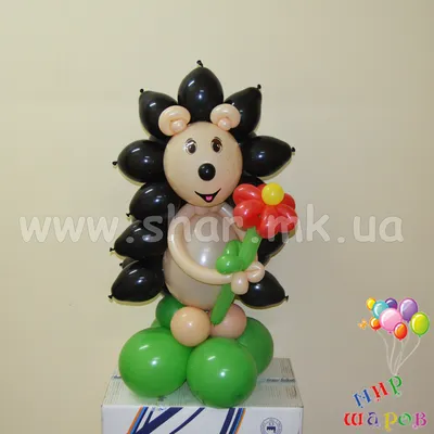 Ежик из воздушных шаров: продажа, цена в Николаеве. Воздушные шары и  композиции из них от \"\"Мир шаров\"\" - 402243899