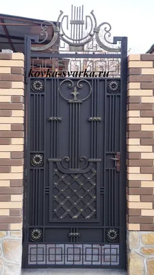 кованые калитки своими руками | Дизайн двери, Двери из кованого железа,  Металлические калитки