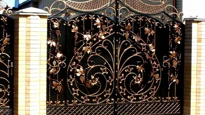 Калитка кованые ворота с виноградной лозой виноград ковка элементы узор  образец - YouTube