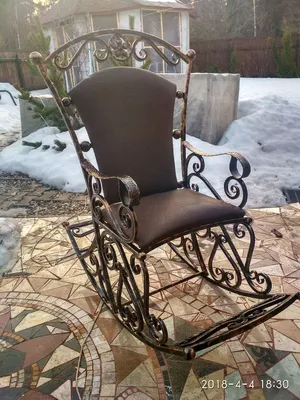 Кованые кресла-качалки – заказать на Ярмарке Мастеров – 2P70DRU | Элементы  экстерьера, Москва