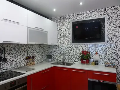 Красно-черная кухня: фото реальных интерьеров кухни