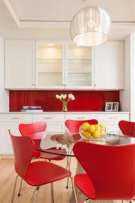 Красная кухня - отличное решение для современного интерьера (80 фото)